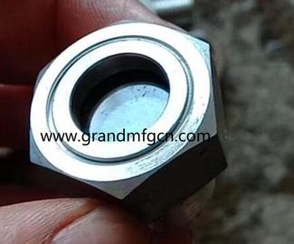 Metrisches Garn M33x1.5 aus Edelstahl 316 Beobachtung Ölstandssichtbrille mit Verschlussmutter OEM-Service ohne Veredelung