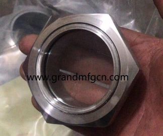 Metrisches Garn M33x1.5 aus Edelstahl 316 Beobachtung Ölstandssichtbrille mit Verschlussmutter OEM-Service ohne Veredelung