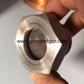 NPT-Faden 1/8 1/4 3/4 1/2 Zoll Edelstahl SS316 SS304 Beobachtung Ölstand Sichtbrille OEM-Service ohne Veredelung