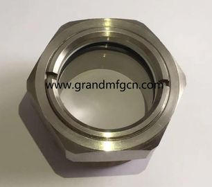 NPT-Faden 1/8 1/4 3/4 1/2 Zoll Edelstahl SS316 SS304 Beobachtung Ölstand Sichtbrille OEM-Service ohne Veredelung