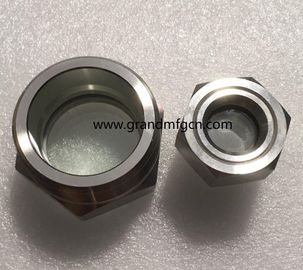 NPT-Faden 1/8 1/4 3/4 1/2 Zoll Edelstahl SS316 SS304 Beobachtung Ölstand Sichtbrille OEM-Service ohne Veredelung