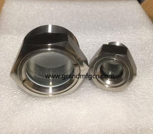 NPT-Faden 1/8 1/4 3/4 1/2 Zoll Edelstahl SS316 SS304 Beobachtung Ölstand Sichtbrille OEM-Service ohne Veredelung