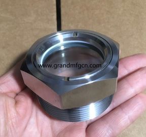 NPT-Faden 1/8 1/4 3/4 1/2 Zoll Edelstahl SS316 SS304 Beobachtung Ölstand Sichtbrille OEM-Service ohne Veredelung