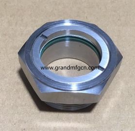 Metrisches Garn M33X1.5 M36X1.5 aus Edelstahl SS316 304 Beobachtungsverdampfer Ölstandssichtbrille OEM ohne Veredelung