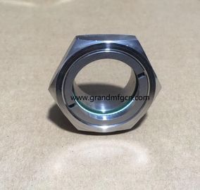 Metrisches Garn M33X1.5 M36X1.5 aus Edelstahl SS316 304 Beobachtungsverdampfer Ölstandssichtbrille OEM ohne Veredelung