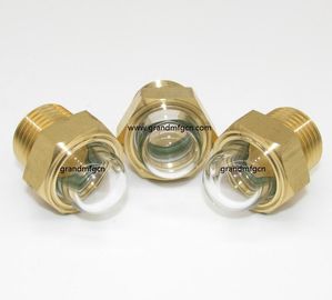 männliche BSP-Rohrfäden NPT 1 &quot;Pumpenkuppel Ölpegel Glaswachen mit Naturglas OEM und ODM-Service