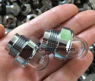 männliche BSP-Rohrfäden G3/4 &quot;Pumpe Kuppel Ölstand Glassicht mit Nickel mit Glas beschichtet