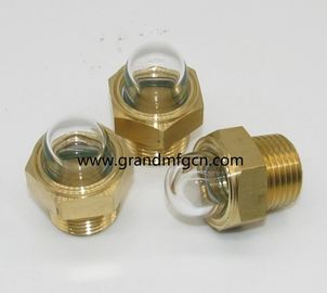 männliche NPT-Draht 3/4 &quot;Pumpe Kuppel Öl-Niveau-Schau-Fenster mit Glas plattiert