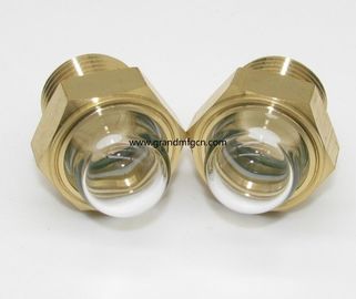 männlich Metrische Fäden M20X1.5 M22X1.5 Pumpe Kuppel Ölpegel Sichtfenster mit Glas vernickelt