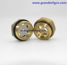 Metrisches Garn M16 M18x1.5 Hydraulikölbehälter Messing Ölpegel Sichtglas ohne Reflektor, China
