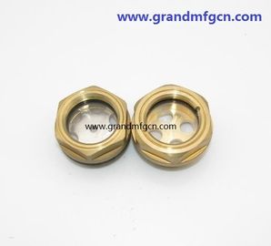 Metrisches Garn M16 M18x1.5 Hydraulikölbehälter Messing Ölpegel Sichtglas ohne Reflektor, China