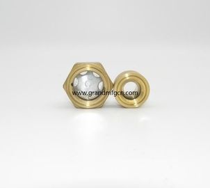 Metrisches Garn M16 M18x1.5 Hydraulikölbehälter Messing Ölpegel Sichtglas ohne Reflektor, China