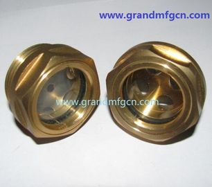 BSP 3/8 &quot; 1/2 &quot; Hydraulikölbehälter Messing / Aluminium Ölpegel Sichtglas ohne Reflektor, China