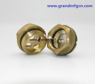 BSP 3/8 &quot; 1/2 &quot; Hydraulikölbehälter Messing / Aluminium Ölpegel Sichtglas ohne Reflektor, China