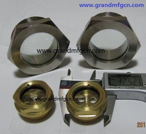 BSP 3/8 &quot; 1/2 &quot; Hydraulikölbehälter Messing / Aluminium Ölstandsanzeiger mit Reflektor ohne Veredelung, China