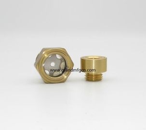 Hydraulische Kompressor Reduktor Pumpe Zubehör Schraube hohe Temperatur in Messing Öl Sicht Glas Ebene Fenster Ölniveaus