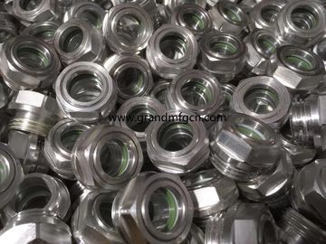 Hydraulische Kompressor Reduktor Pumpe Zubehör Schraube in Aluminiumlegierung Öl Sicht Glas Ebene Fenster Öl Ebene