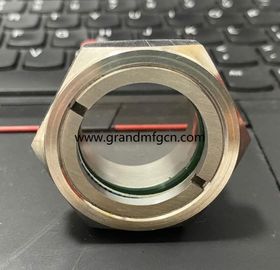 Hochdruck M42X2 Edelstahl Ölgeschmierte Ausrüstung Ölstandssichtbrille Ölstandsfenster