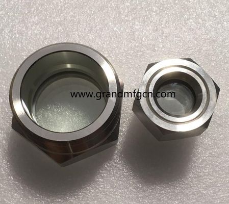 NPT 1 1/2 INCH Edelstahl 304 Öl Sichtglasfenster in Lager Hex Ölstand Sichtglas Ölstandsanzeiger