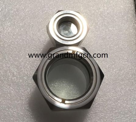 Hochdruck-M42X2-Ölgeschmierte Ausrüstung aus Edelstahl, visueller Ölstandsindikator, Ölsichtglasmessgeräte