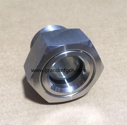 NPT 3/4 1/2 Zoll Edelstahl 304 Ölschmiersystem visueller Ölstandsindikator BHO Ölsichtglasmessgeräte