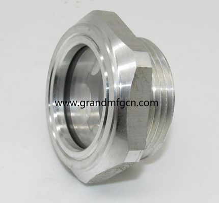M42x1.5 Aluminium Ölstandsschau Glas Ölmessgerät mit ss304 Reflektor 1Mpa Druck für Getriebe bsp Gewinde G1-1/4 Zoll