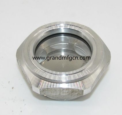 M33X1.5 Schmiersystem für Aluminium-Bläser Ölstand Hex-Schraub-In Ölstandssicht Glas Ölstandsmessindikatoren