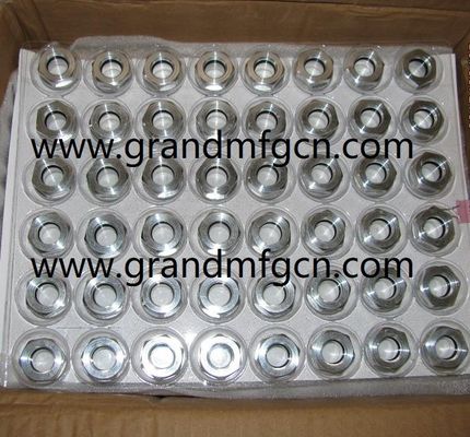 Aluminium Ölspiegel Hexagon-Schrauben-in G1/2 Aluminium Naturglas gehärtet Ölstand Sichtglas für Wurmkompressor