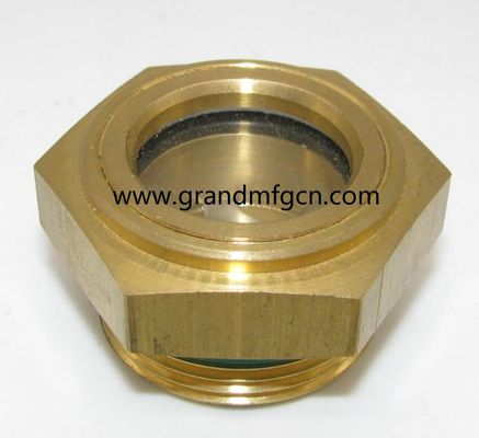 G3/8&quot; Geschwindigkeitsminderer Messing Öl Sichtglas Luftkompressoren Pumpe Hex Öl Sichtglas Getriebe Hydraulische Ölbehälter Sichtglas
