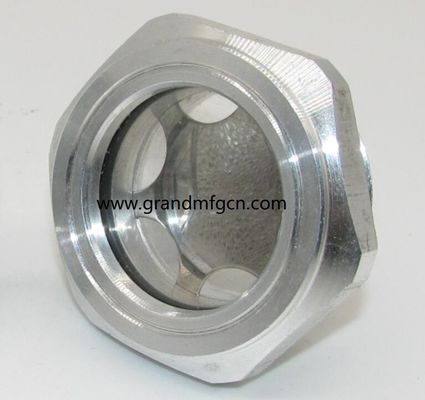 1/2 &quot;Aluminiumlegierung Bläser Schmiersystem Ölspiegel Hex-Schraube-in Ölspiegel Sicht Glas Ölspiegelindikatoren