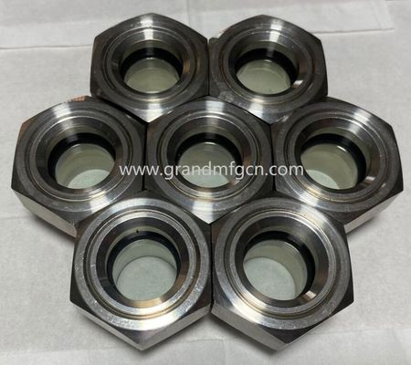 M27X1.5 aus Edelstahl 304 Ölsichtglasfenster in Lager Hex Ölstandssichtglas Ölstandsindikatoren