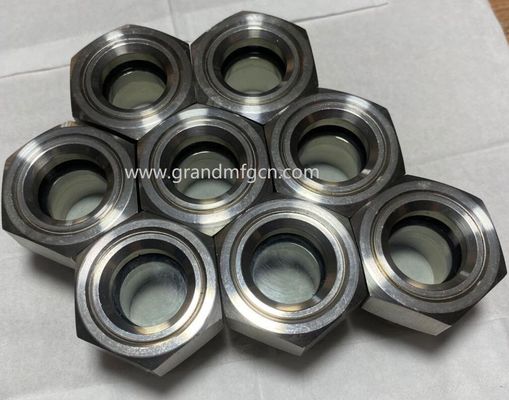 NPT 1/2 Zoll Edelstahl 304 Öl Schmiersystem visueller Ölstandsindikator Benzin Öl Sichtglas Glas