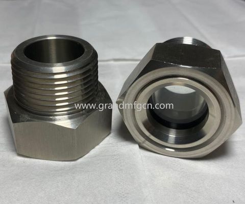 NPT1 1/2&quot; Edelstahl SS316 SS304 Beobachtungsverdampfer Ölpegel Sichtbrille OEM-Service ohne Veredelung