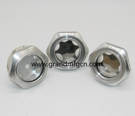 M36X1.5 Schmiersystem für Aluminium-Bläser Ölstand Hex-Schraub-In Ölstandssicht Glas Ölstandsmessindikatoren