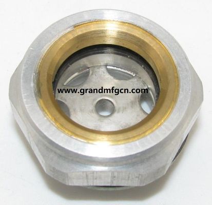 1/2 &quot;Aluminiumlegierung Bläser Schmiersystem Ölspiegel Hex-Schraube-in Ölspiegel Sicht Glas Ölspiegelindikatoren
