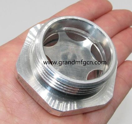 1/2 &quot;Aluminiumlegierung Bläser Schmiersystem Ölspiegel Hex-Schraube-in Ölspiegel Sicht Glas Ölspiegelindikatoren