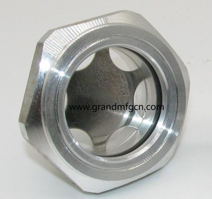 M33X1.5 Schmiersystem für Aluminium-Bläser Ölstand Hex-Schraub-In Ölstandssicht Glas Ölstandsmessindikatoren