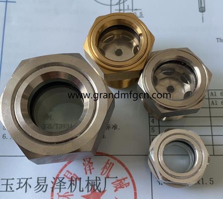 UNF1-3/4 Ölstandsanzeiger mit Sechseckennuss zur Kontrolle des Ölstands im Tank Ölstandsanzeiger aus Glas Ölstandsanzeiger GM-BN12 GM-BG12 GM-BN34 GM-BN10 GM-BN20 GM-BM20