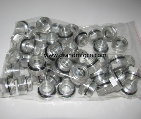 G1 1/4&quot; Schmiersystem für den Aluminium-Bläser Ölstand Hex-Schraubeinbau Ölstandsschau Glas Ölstandsanzeiger