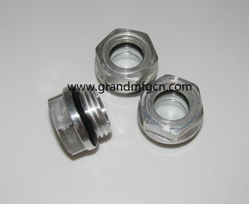 M27X1.5 Schmiersystem für den Aluminiumbläser Ölspiegel Hex-Schraubeinbau Ölspiegel Sichtglas Ölspiegelindikatoren