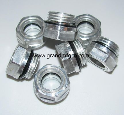 M28X1.5 Schmiersystem für den Aluminiumbläser Ölspiegel Hex-Schraubeinbau Ölspiegel Sichtglas Ölspiegelindikatoren