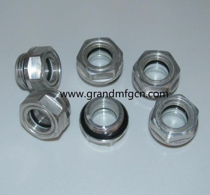 M28X1.5 Schmiersystem für den Aluminiumbläser Ölspiegel Hex-Schraubeinbau Ölspiegel Sichtglas Ölspiegelindikatoren