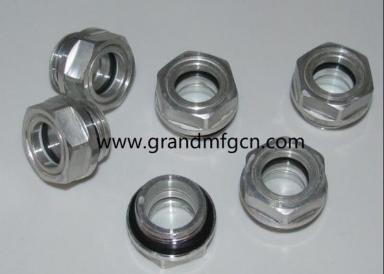 M16X1.5 Schmiersystem für Aluminium-Bläser Ölspiegel Hex-Schraubeinbau Ölspiegel Sichtglas Ölspiegelindikatoren M18
