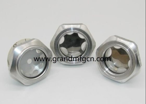 M33X1.5 M27X1.5 Aluminium-Anodisierung Farbsicht Glas Hex-Schraube-in Ölstandssicht Glas Ölstandsmessindikatoren