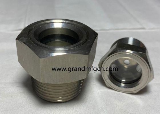 NPT 2-Zoll-Pumpen-Schmierbehälter Öl-Niveaus-Spannungsbehälter SS304-Öl-Niveau-Schau-Glas Öl-Niveaus-Mess-Indikatoren