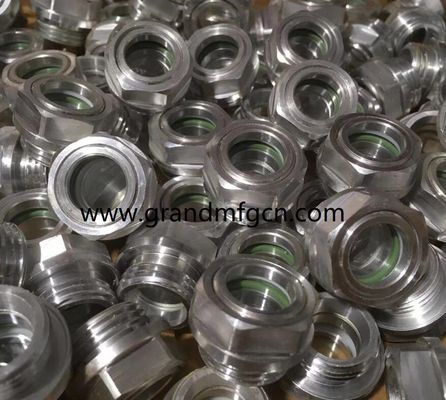 G1/2&quot; korrosionsbeständige Nähmaschine Aluminium Sichtmessgerät Schrauben in Ölstandsschau Glas Ölstandsschranken