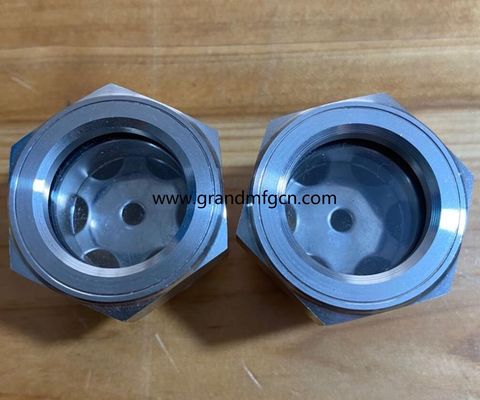 Metrisches Garn M22 M24 M26 M27 M30X1,5 Qualität Edelstahl Bullen Auge Sechswinkel Sichtglas für Industriepumpen
