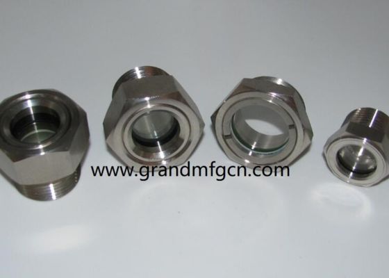 Metrisches Garn M22 M24 M26 M27 M30X1,5 Qualität Edelstahl Bullen Auge Sechswinkel Sichtglas für Industriepumpen