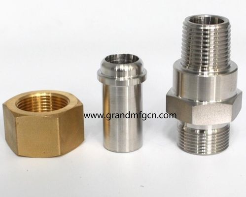 Edelstahl 316L präzise bearbeitete Teile Zubehör für SS304-Fittings OEM NPT SS304-Konnektoren