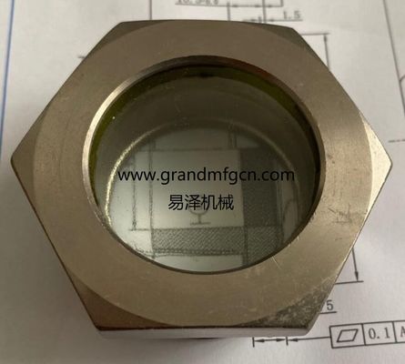 NPT1 1/4&quot; Kühlgeräte aus geschmolzenem Stahlglas geschmolzenes Fensterglas Ölglas Hersteller China